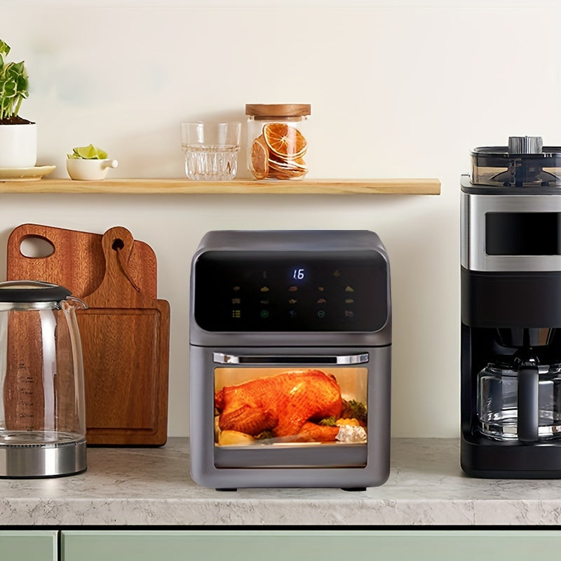 Freidora de Aire 10L BALASHOV, Horno Eléctrico Multifunción 18 Modos