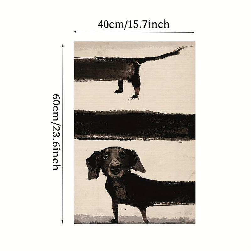 Póster de Lienzo Moderno con Perro, Decoración para el Hogar