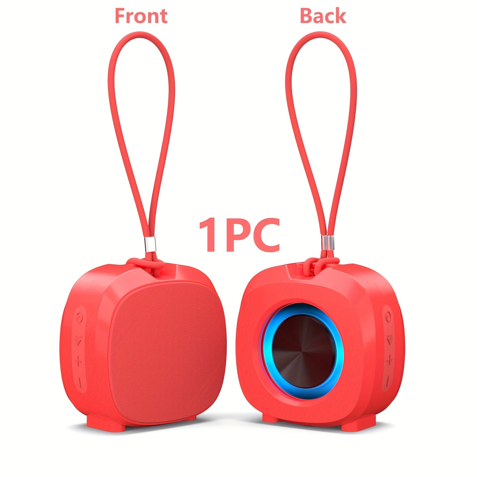 Altavoz Inalámbrico Portátil con Luz RGB, Recargable por USB-C