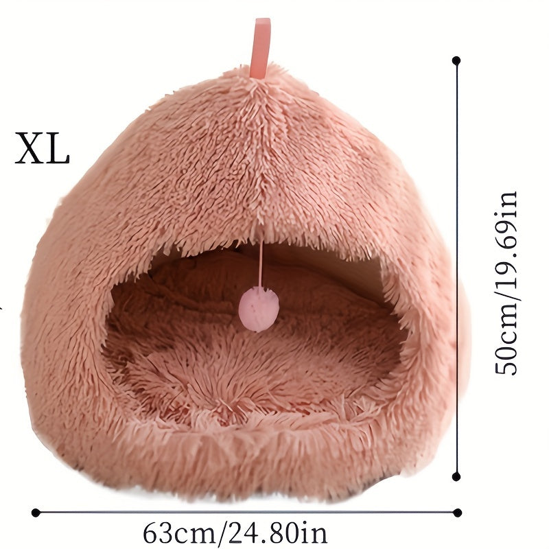 Cama Redonda Acogedora para Mascotas, Varios Tamaños y Colores