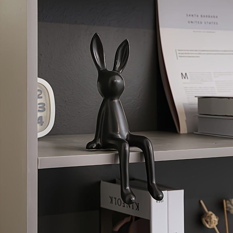 Estatua de Conejo de Resina - Decoración Moderna para Hogar y Oficina