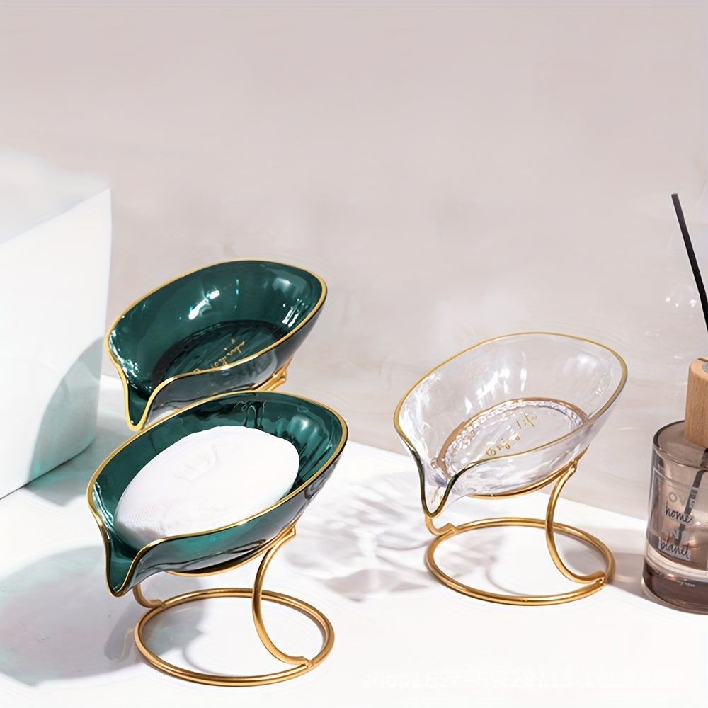 Elegante Porta Jabón Ovalado de Hierro Forjado con Drenaje