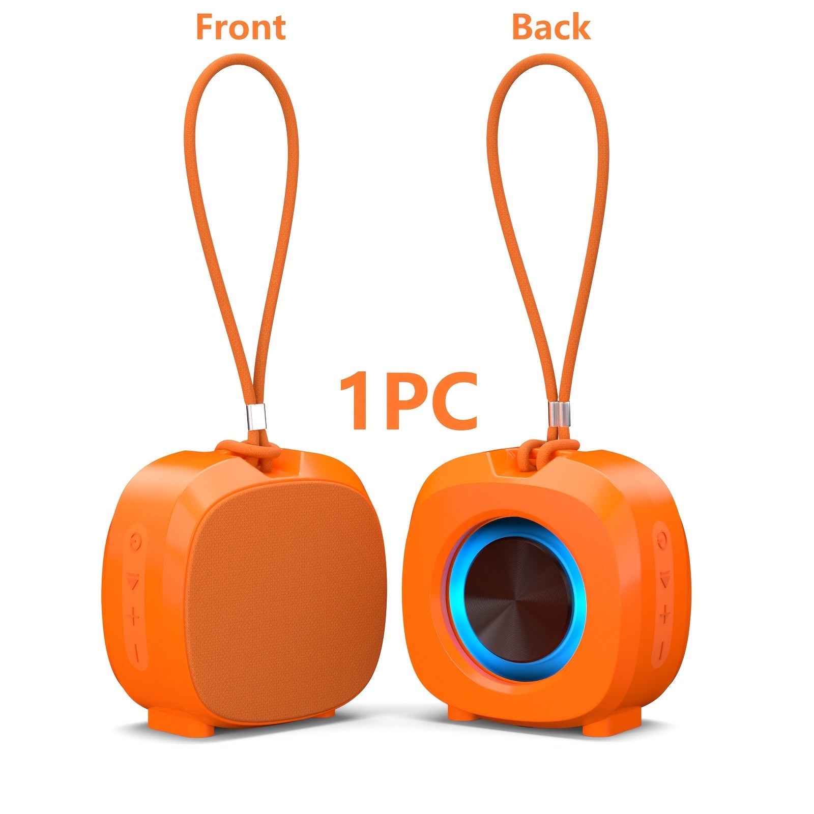 Altavoz Inalámbrico Portátil con Luz RGB, Recargable por USB-C