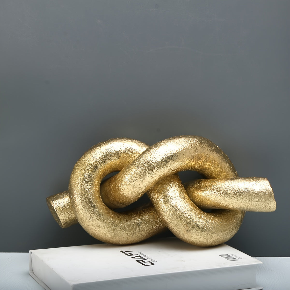 Escultura Nudo de Resina - Decoración Abstracta para Interior