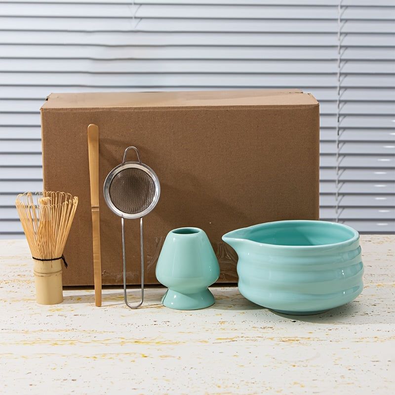 Set de Cerámica para Matcha, Tazón y Batidor