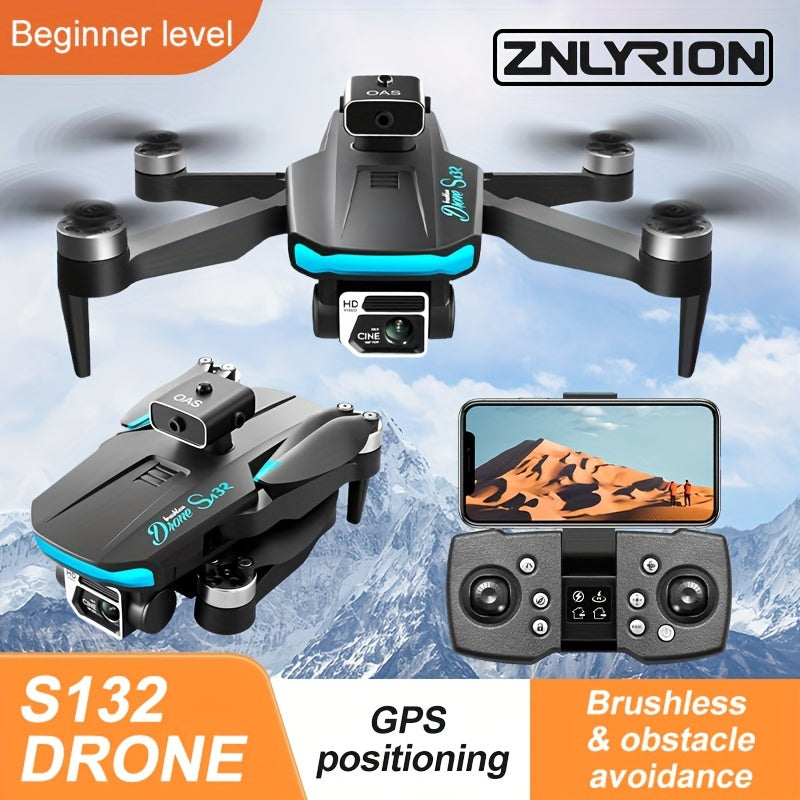 Drone GPS S132 con 2 Baterías y Cámaras HD para Adultos y Jóvenes