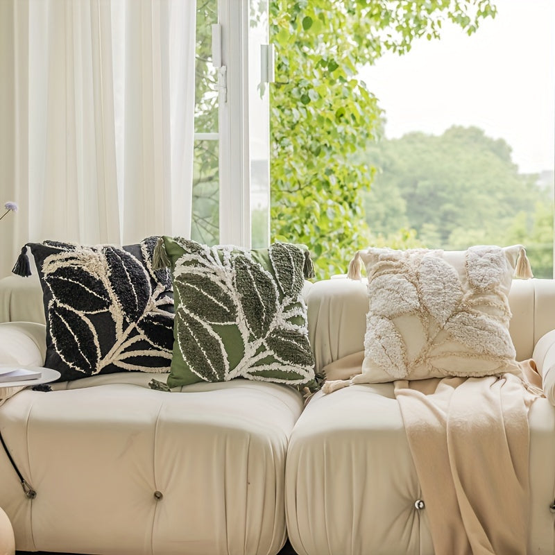 Funda Bohemia Vintage con Bordado y Flecos para Cojín