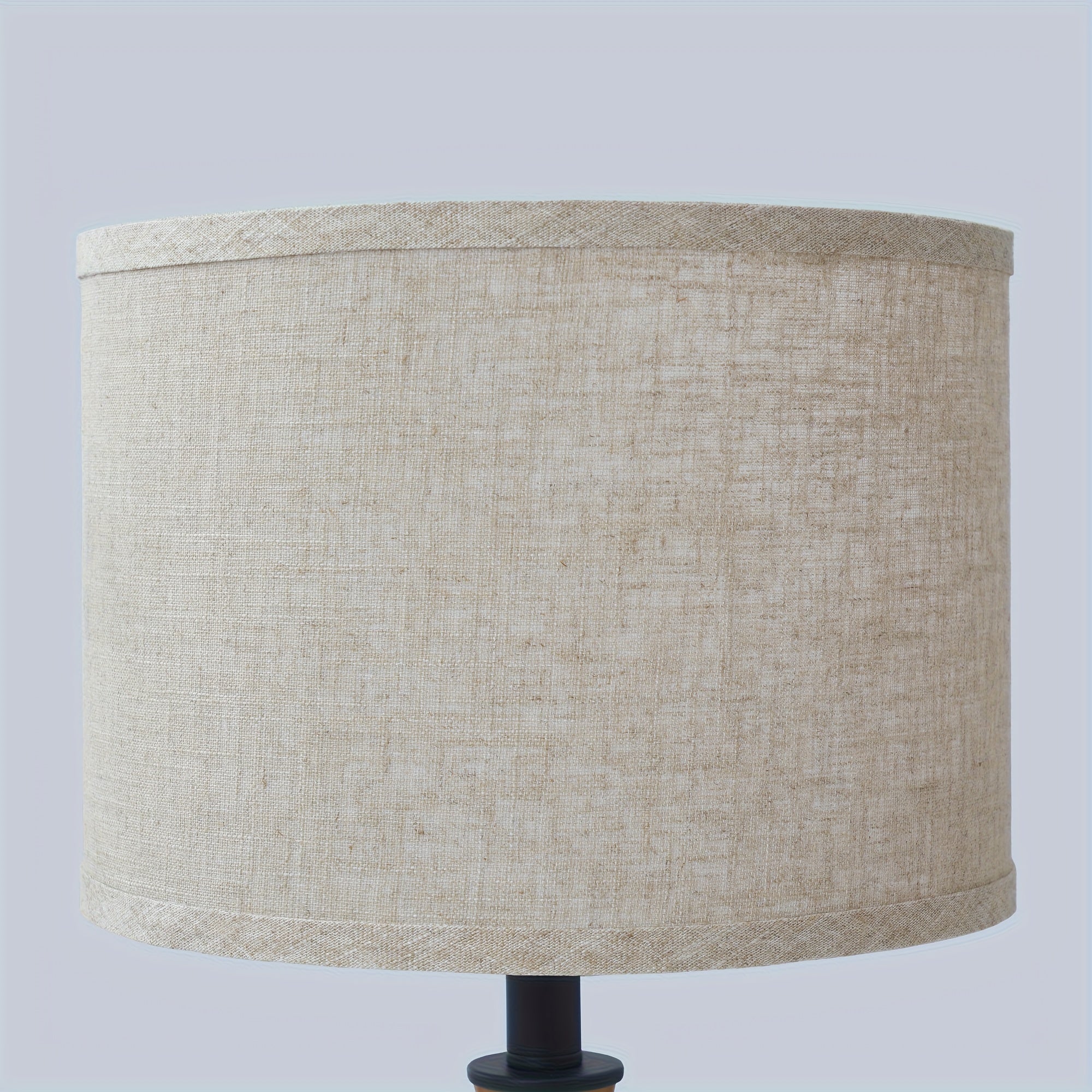 Lámpara de Mesa Doble USB-C y USB-A con Pantalla de Lino