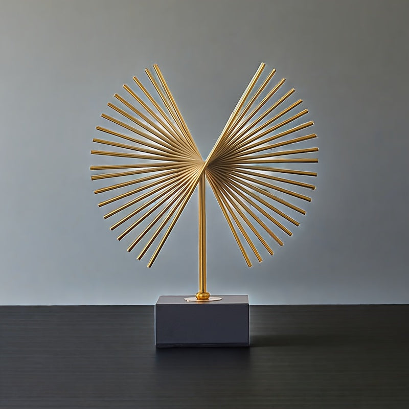 Escultura Abstracta de Metal para Decoración de Hogar y Oficina