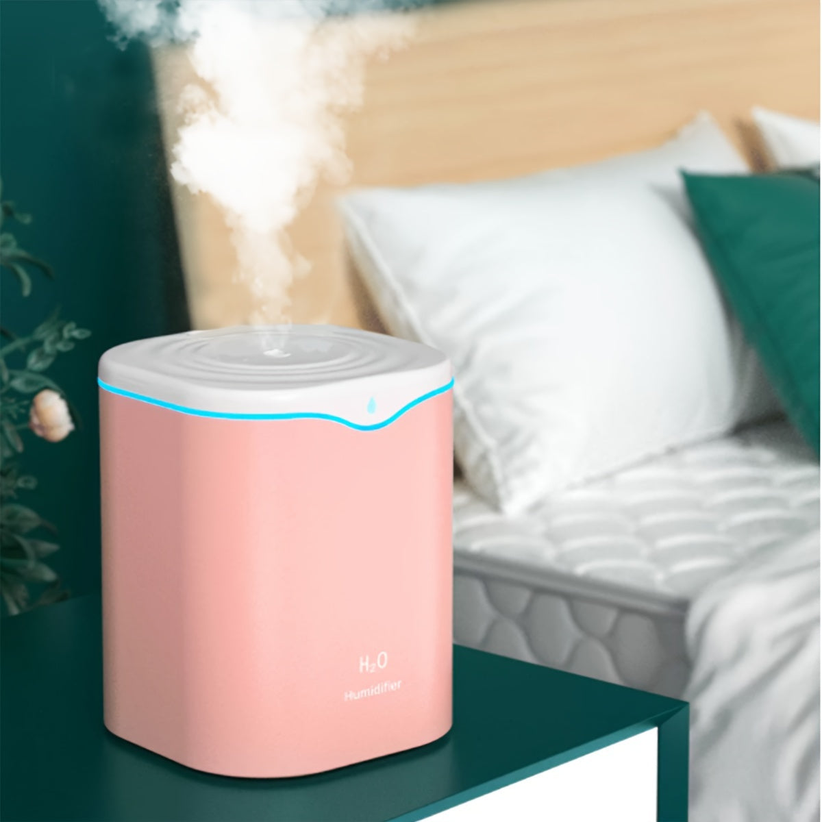 Humidificador USB 2000ml con Luz Nocturna y Tecnología Avanzada