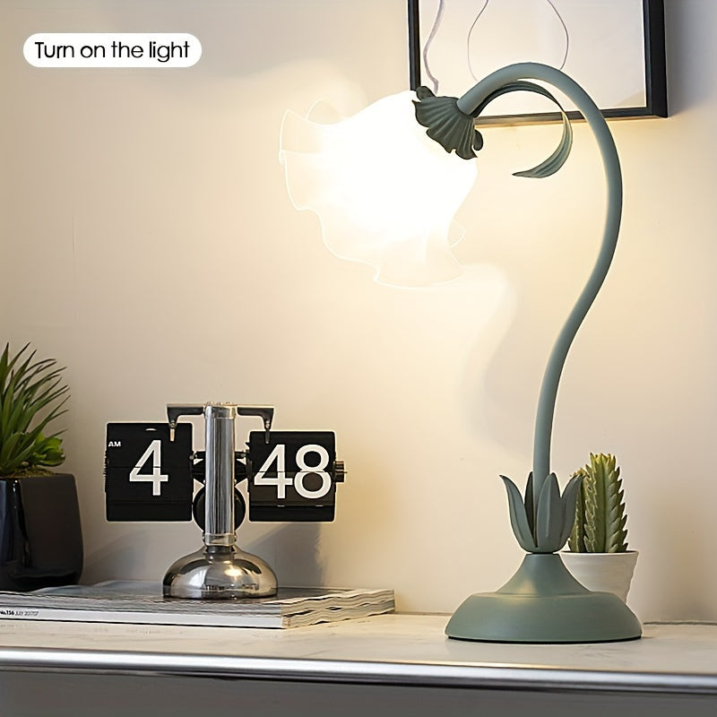 Lámpara de Mesa Estilo Americano Ajustable con Cambio de Color