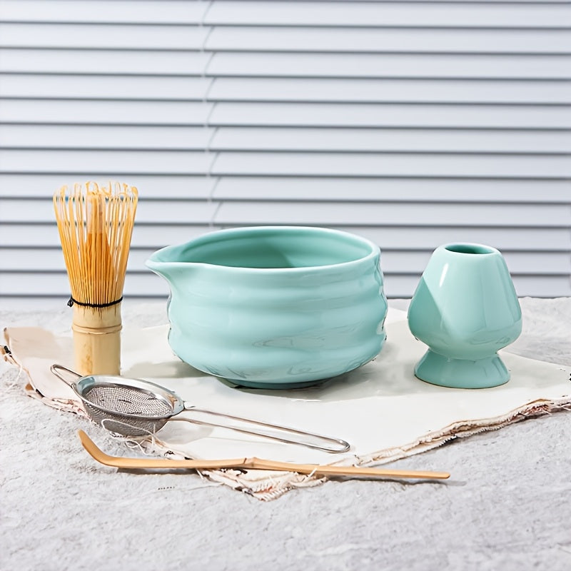 Set de Cerámica para Matcha, Tazón y Batidor