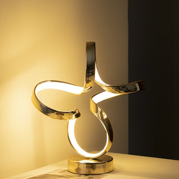 Lámpara de Mesa Moderna de Metal para Decoración del Hogar