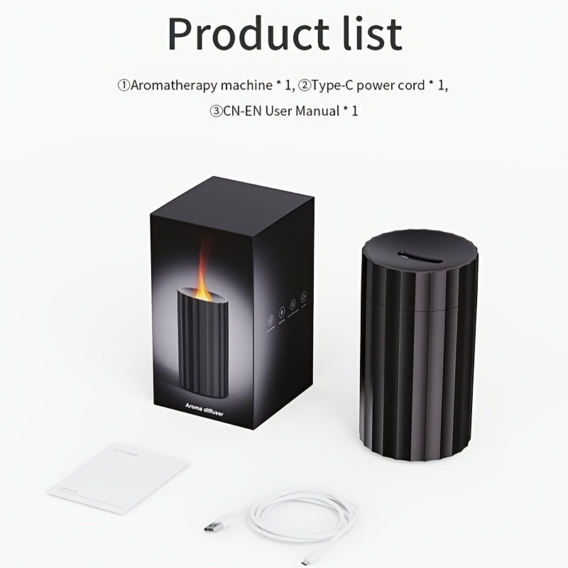 Difusor de Aromas y Humidificador USB para Hogar y Oficina - Negro/Blanco