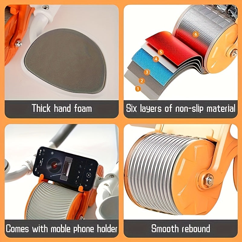 Rueda Abdominal Automática con Temporizador y Soporte