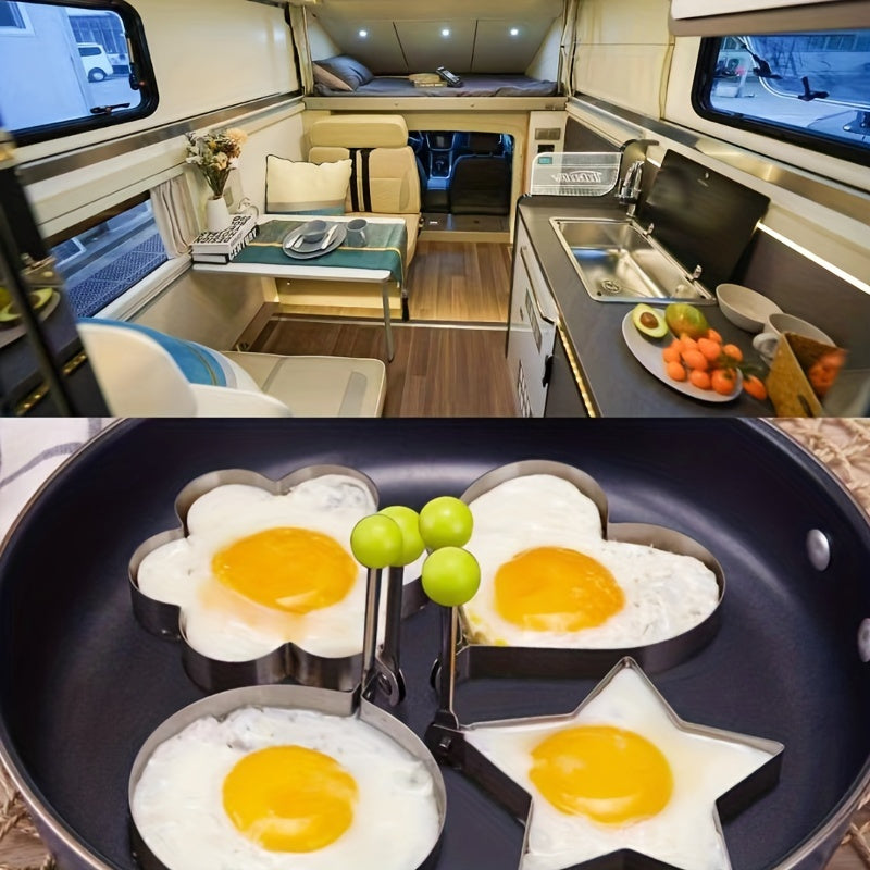 Molde de Huevo de Acero Inoxidable para Cocina Creativa