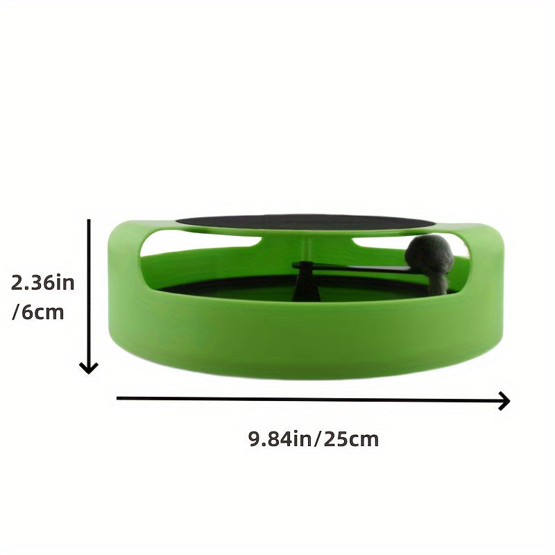 Juguete Interactivo para Gatos, Turntable y Rascador
