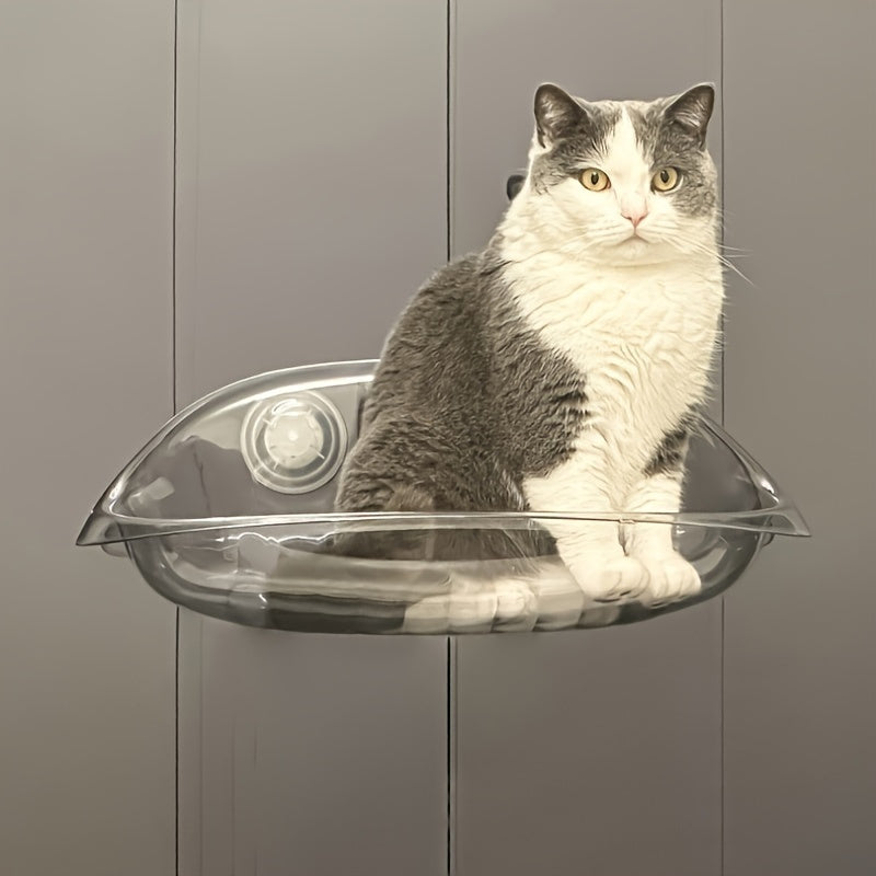 Cama Hamaca para Ventana de Gato, Plataforma Transparente