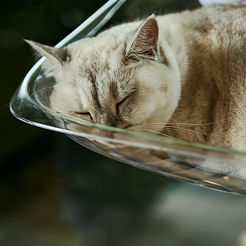 Cama Hamaca para Ventana de Gato, Plataforma Transparente