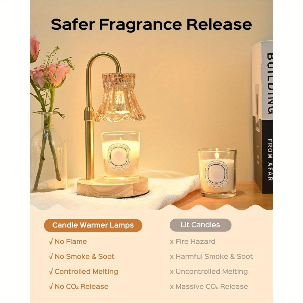 Set de 2 Lámparas Calienta Velas JACKYLED, Regulables y Temporizador