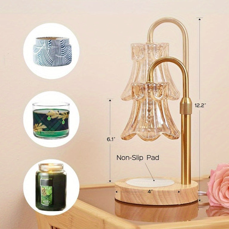 Set de 2 Lámparas Calienta Velas JACKYLED, Regulables y Temporizador