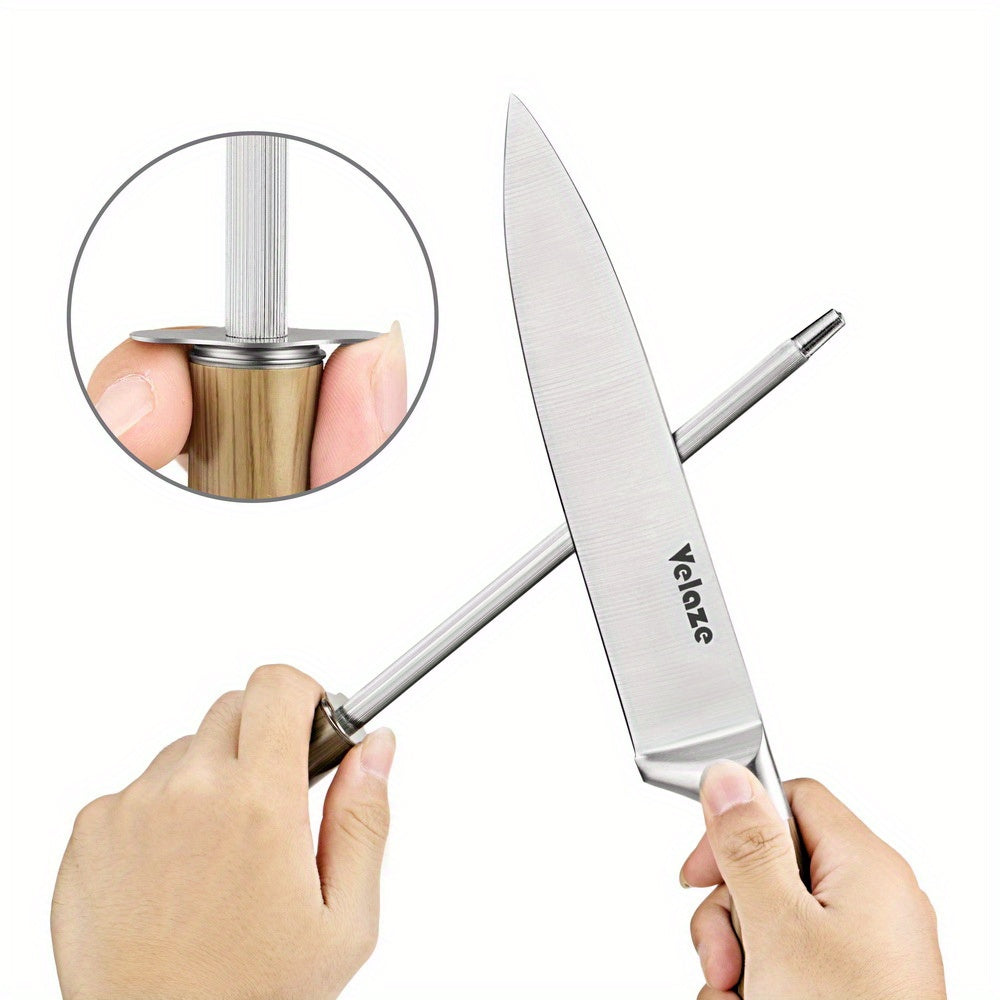 Juego de Cuchillos de Acero Inoxidable de 8 Piezas con Bloque Giratorio