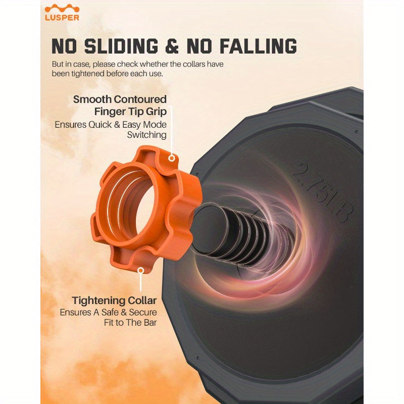 Set de Pesas Ajustables 3 en 1: Mancuernas, Barra y Kettlebell