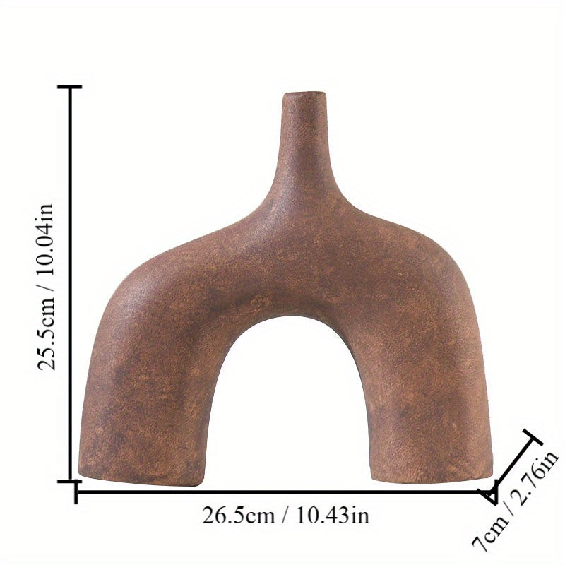 Jarrón de Cerámica Artesanal para Decoración del Hogar