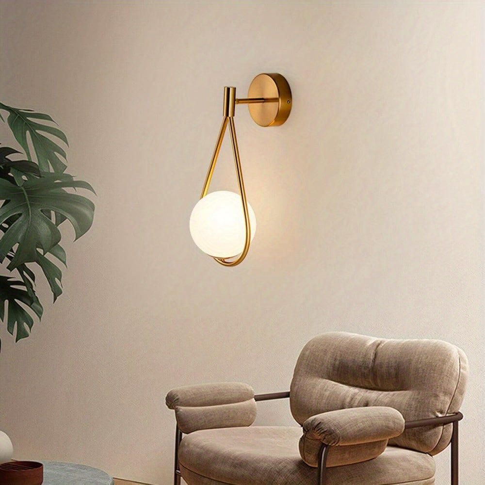 Aplique de Pared Moderno de Cristal para Interior y Exterior