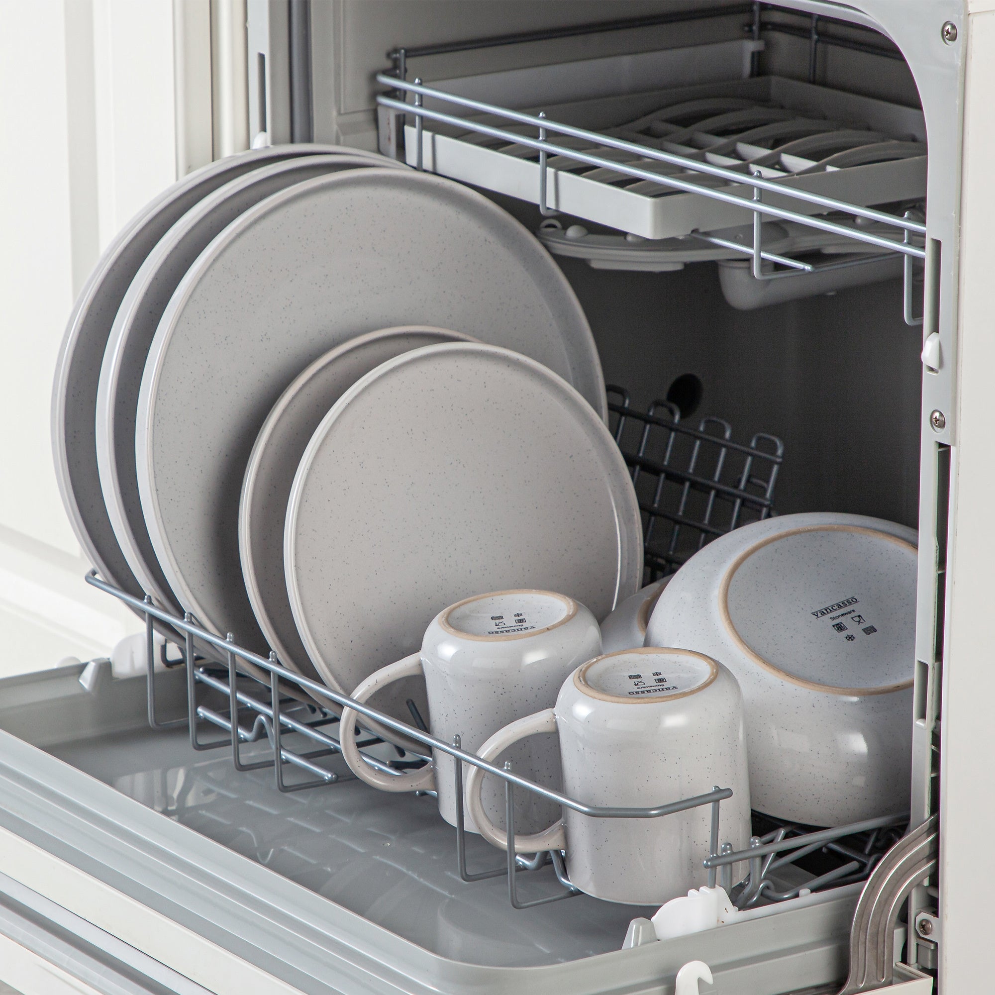 Juego de Vajilla de 16 Piezas de Gres para 4 Personas