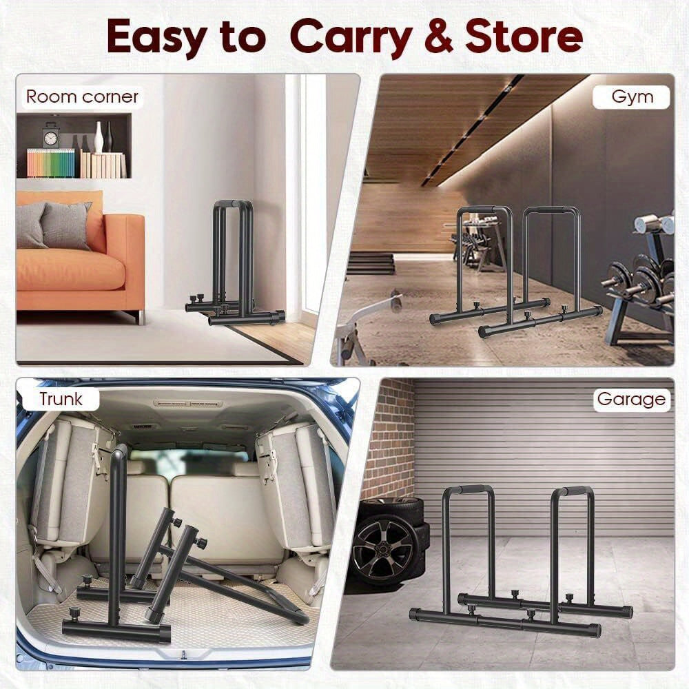 Estación de Dips Ajustable para Entrenamiento en Casa