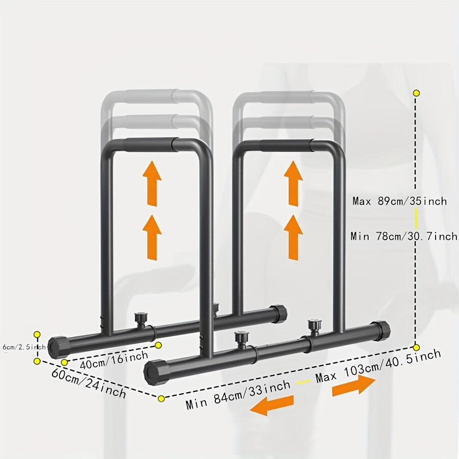 Estación de Dips Ajustable para Entrenamiento en Casa