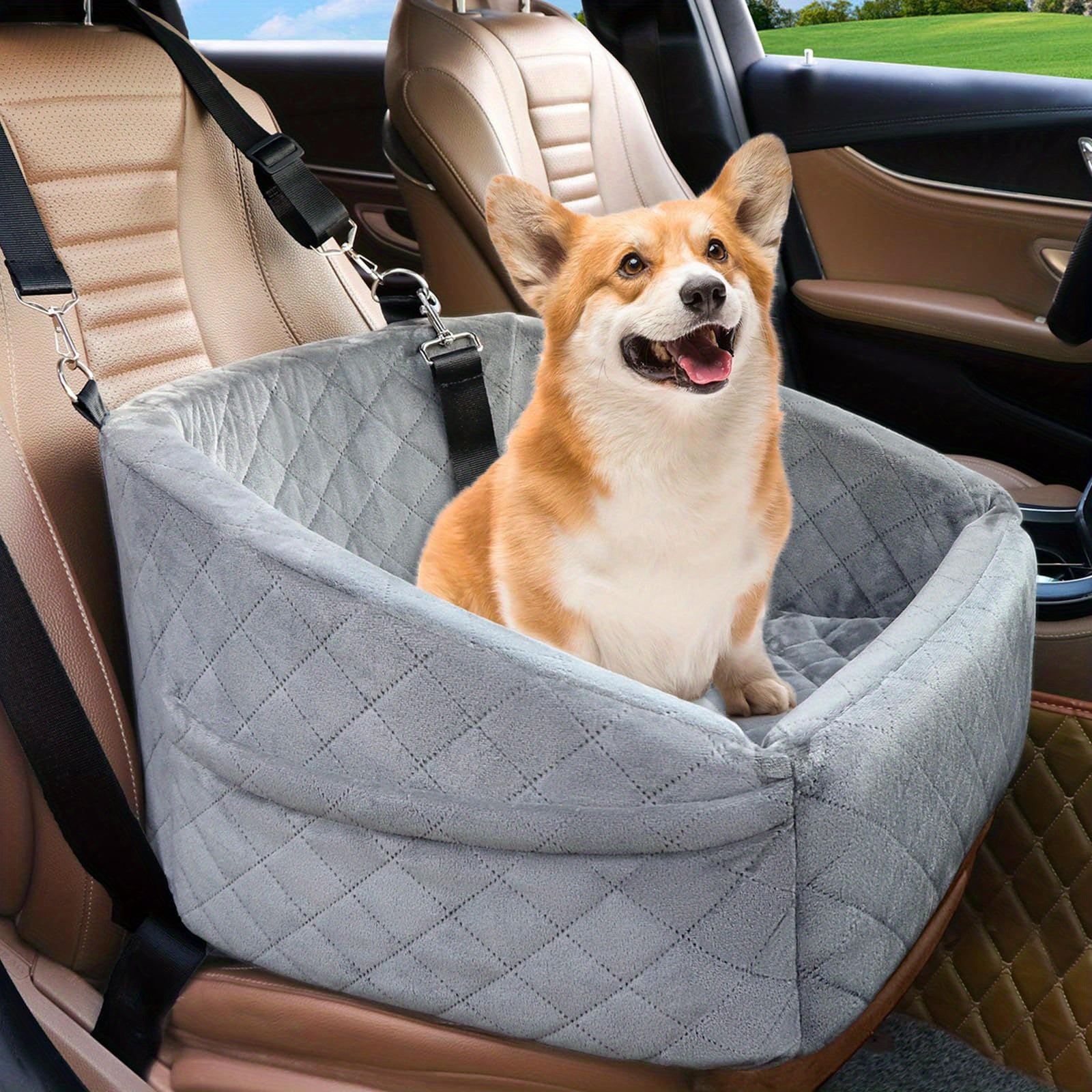 Asiento Elevado ComfyRide Deluxe para Perros Pequeños y Medianos