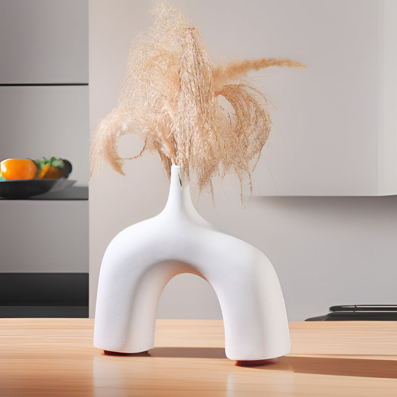 Jarrón de Cerámica Artesanal para Decoración del Hogar