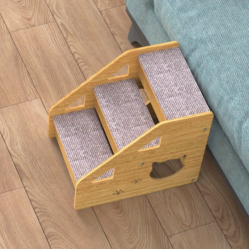 Escalera de Madera para Mascotas, Ideal para Sofás y Camas