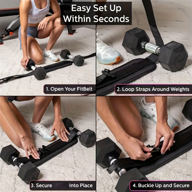 Cinturón Ajustable con Peso para Entrenamiento en Casa y Moldeado Corporal
