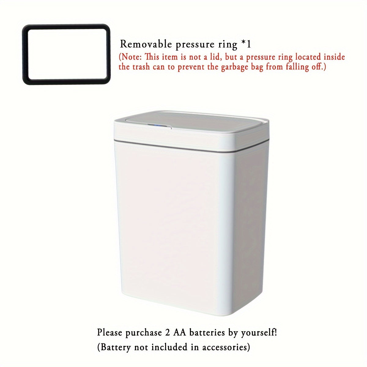 Papelera Inteligente Sin Contacto para Hogar y Baño