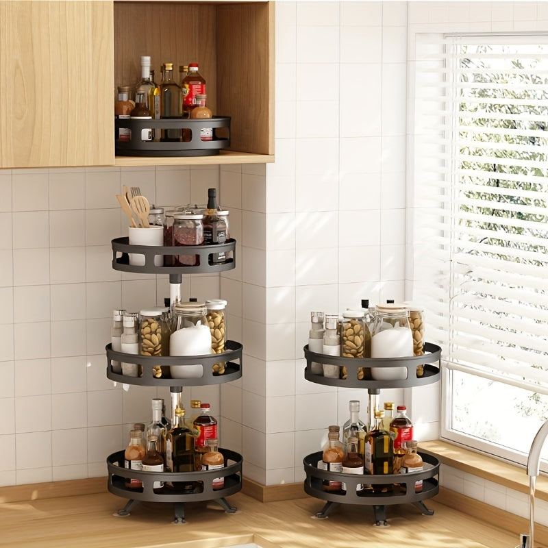 Organizador Giratorio de 3 Niveles para Cocina y Baño