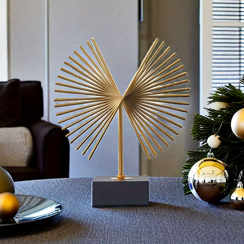 Escultura Abstracta de Metal para Decoración de Hogar y Oficina