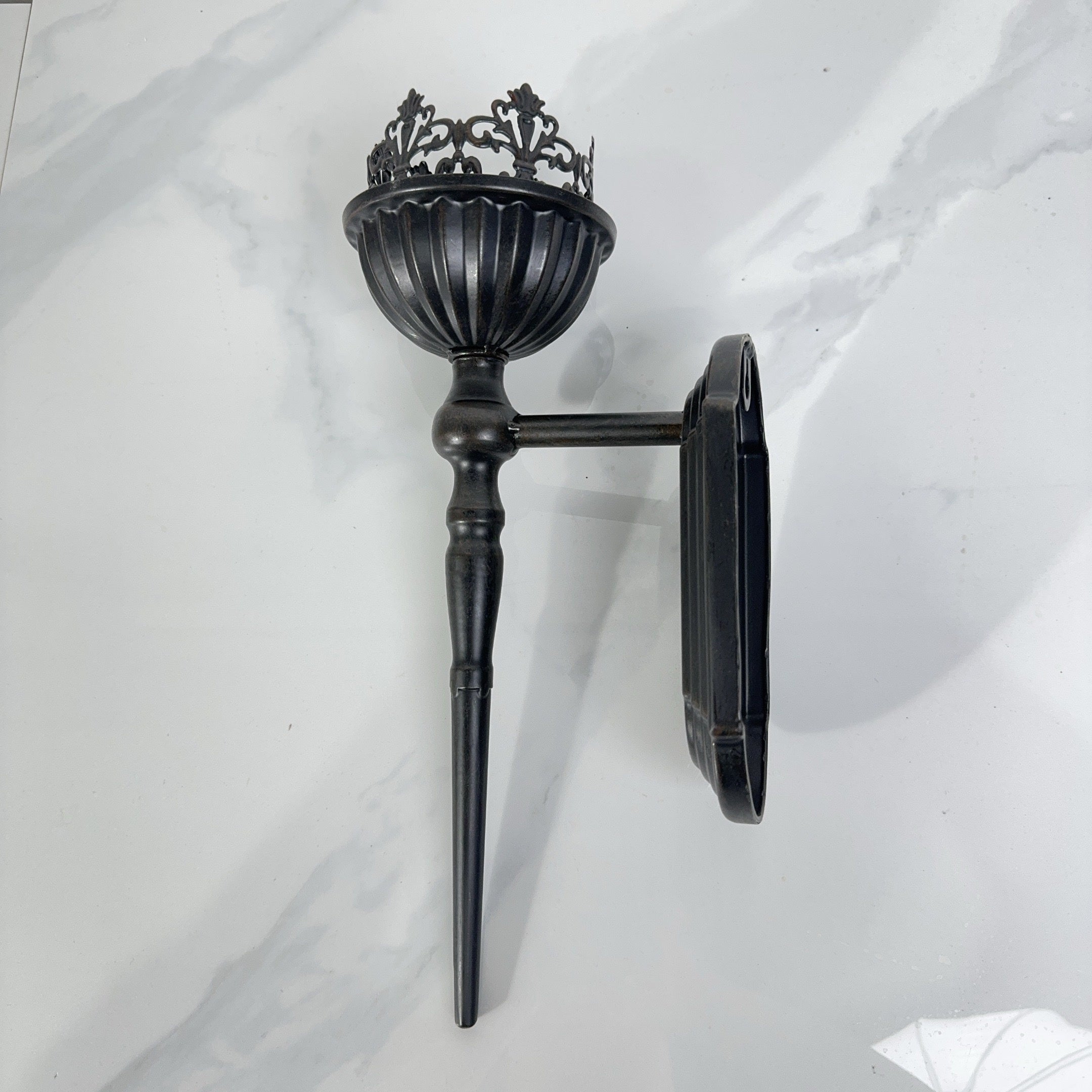 Apliques de Pared Vintage de Hierro con Diseño Fleur-de-Lis