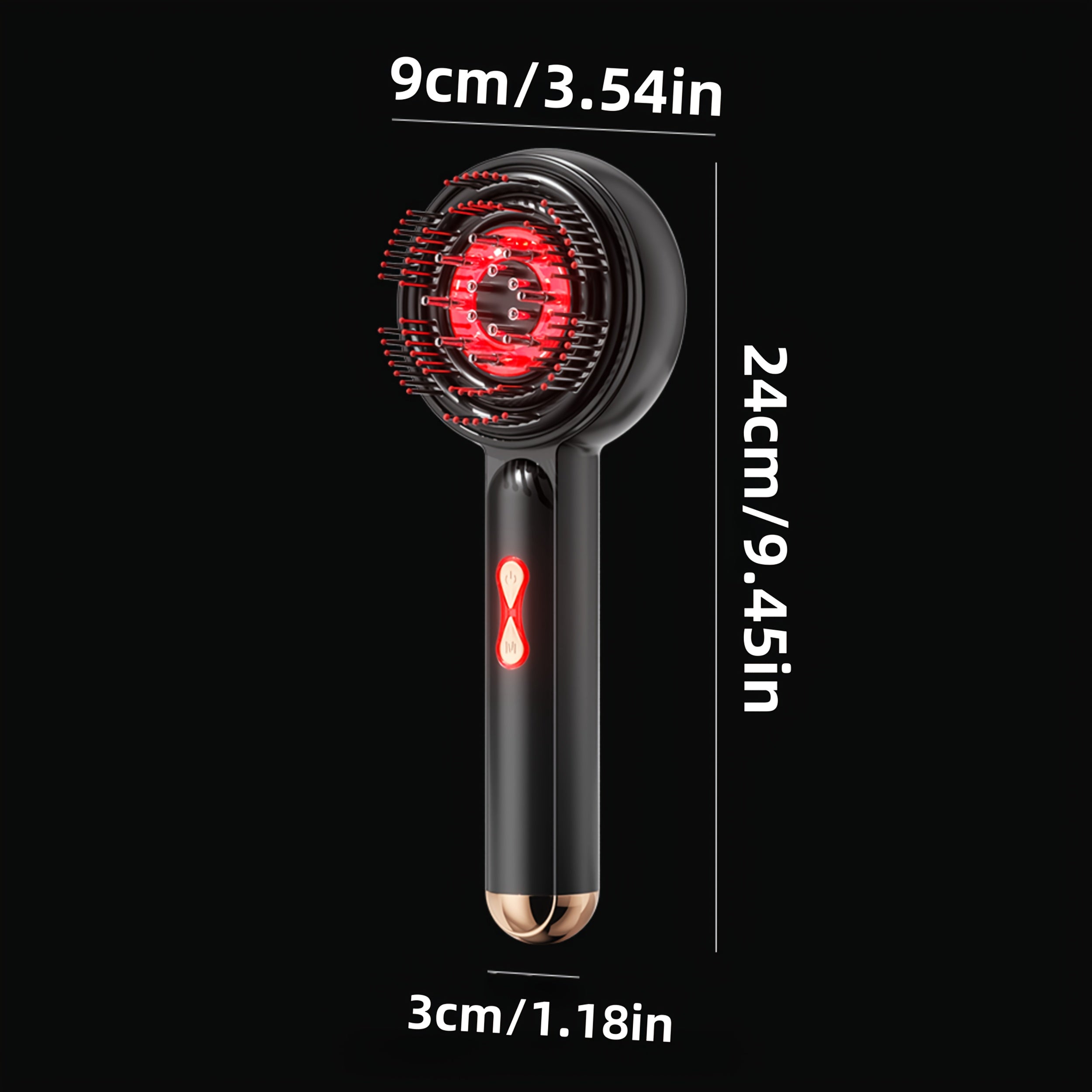 Cepillo Masajeador Eléctrico para Cuero Cabelludo Recargable USB