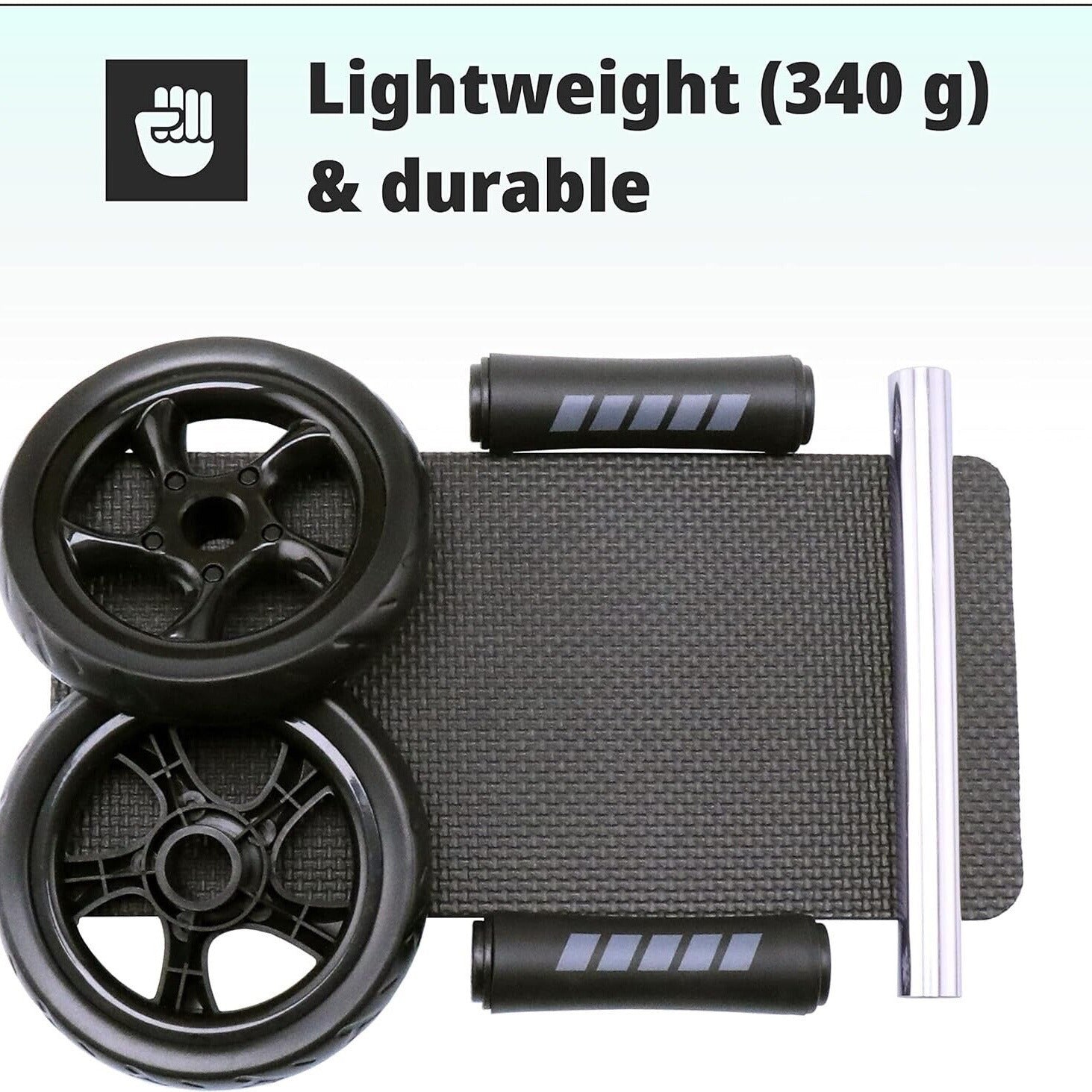 Rueda Abdominal con Esterilla y Mango de Espuma para Ejercicios en Casa