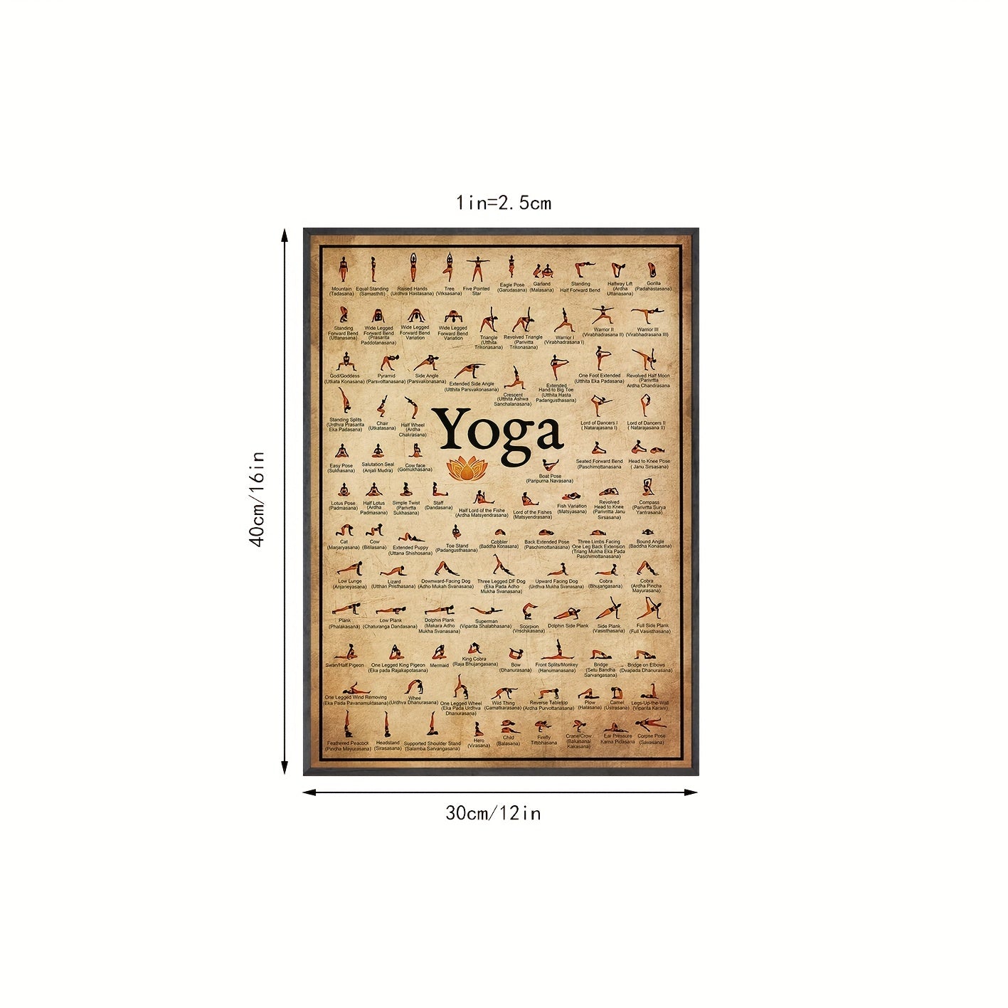 Póster de Yoga en Lienzo para Decoración de Pared