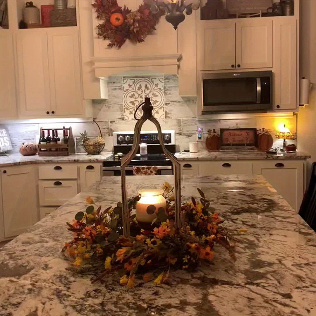 Candelabro de Hierro Estilo Europeo, Decoración de Mesa