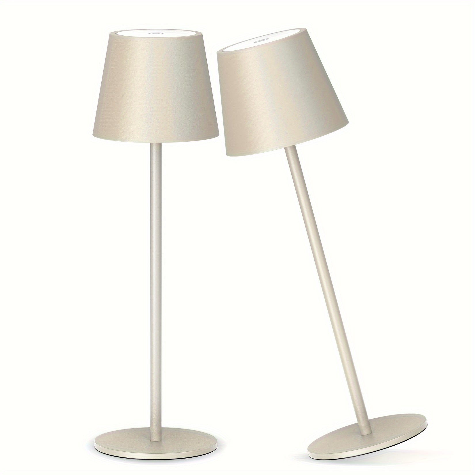 Lámpara de Mesa LED Recargable, 2 Unidades, 3W, Regulable