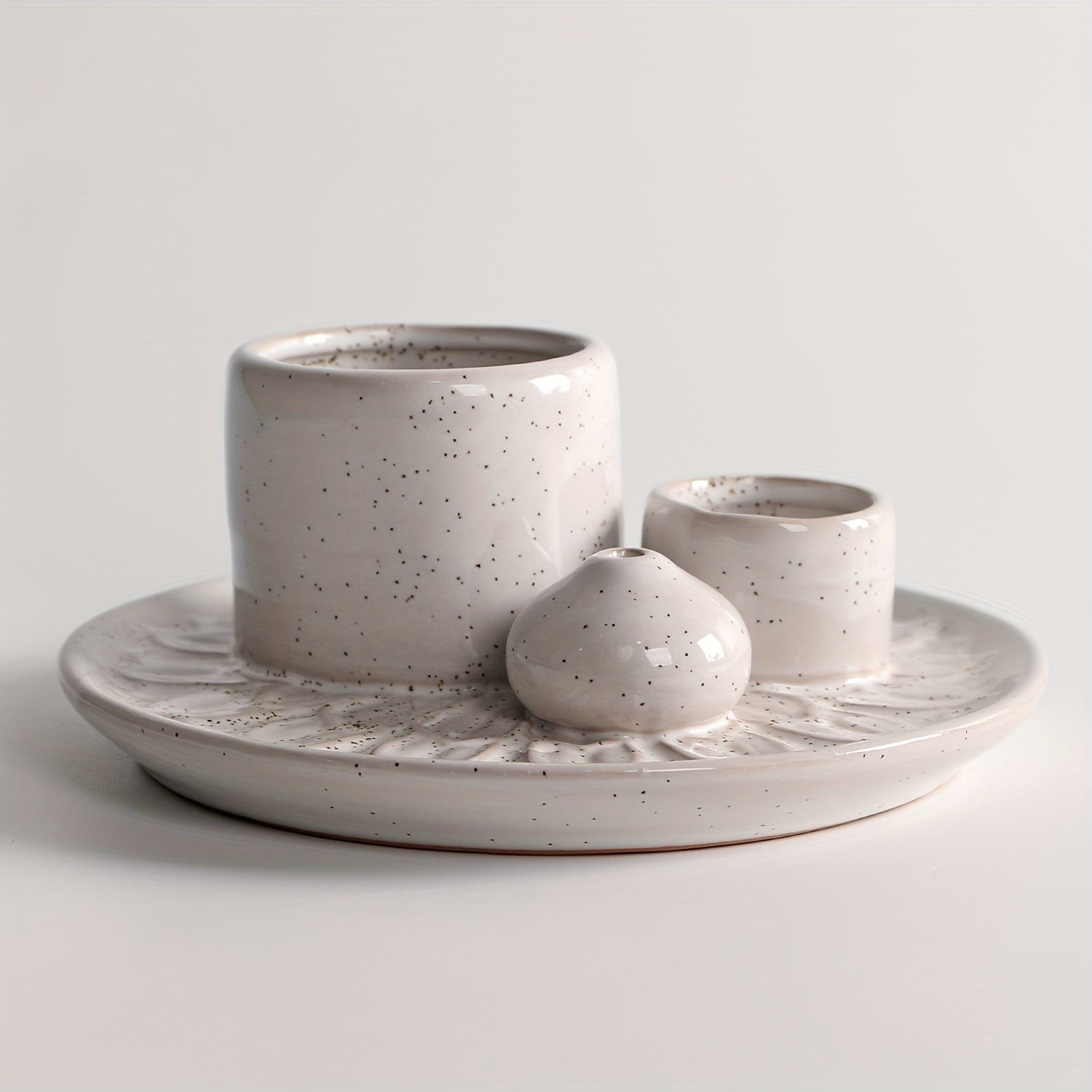 AromaRelax Burner: Soporte de Incienso de Cerámica 4 en 1