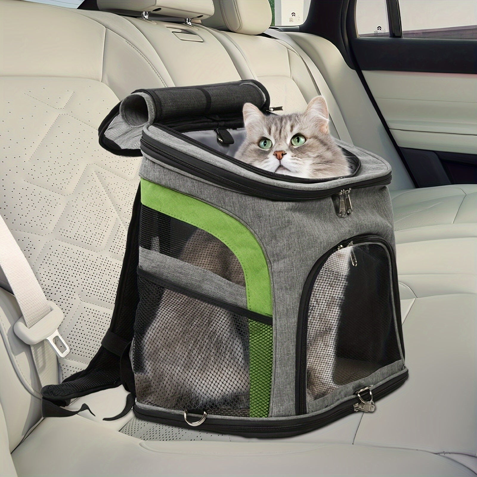 Mochila Transportín para Mascotas Pequeñas y Medianas