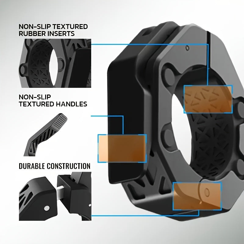 Cierre de Seguridad para Pesas, Antideslizante, 2 Piezas