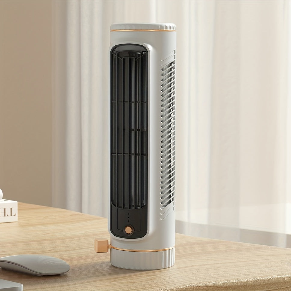 Ventilador Portátil Silencioso Recargable USB - 3 Velocidades