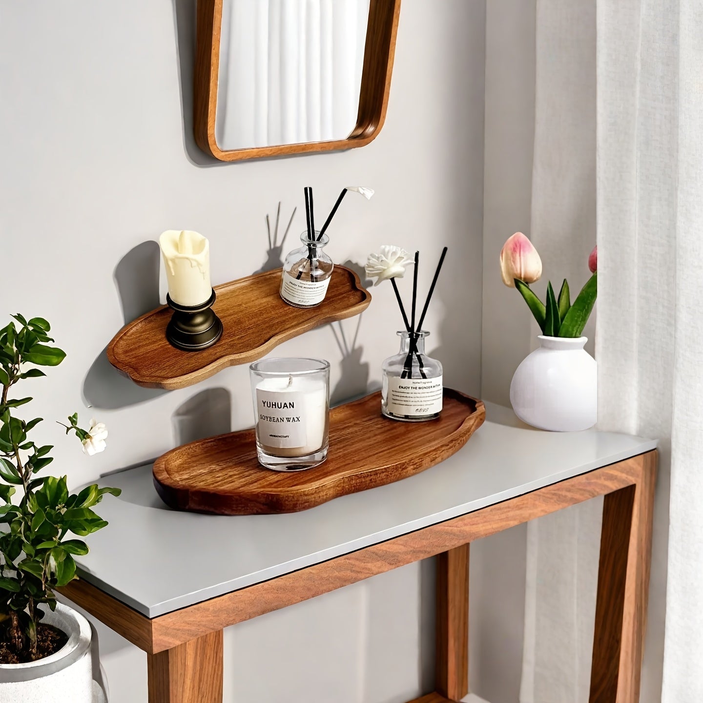 Bandejas de Madera para Baño: Almacenaje Elegante y Funcional